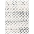 Safavieh 2 ft. -3 in. x 4 ft. Fontana Shag 800 Contemporary Runner Rug, Ivory & Grey FNT845A-24